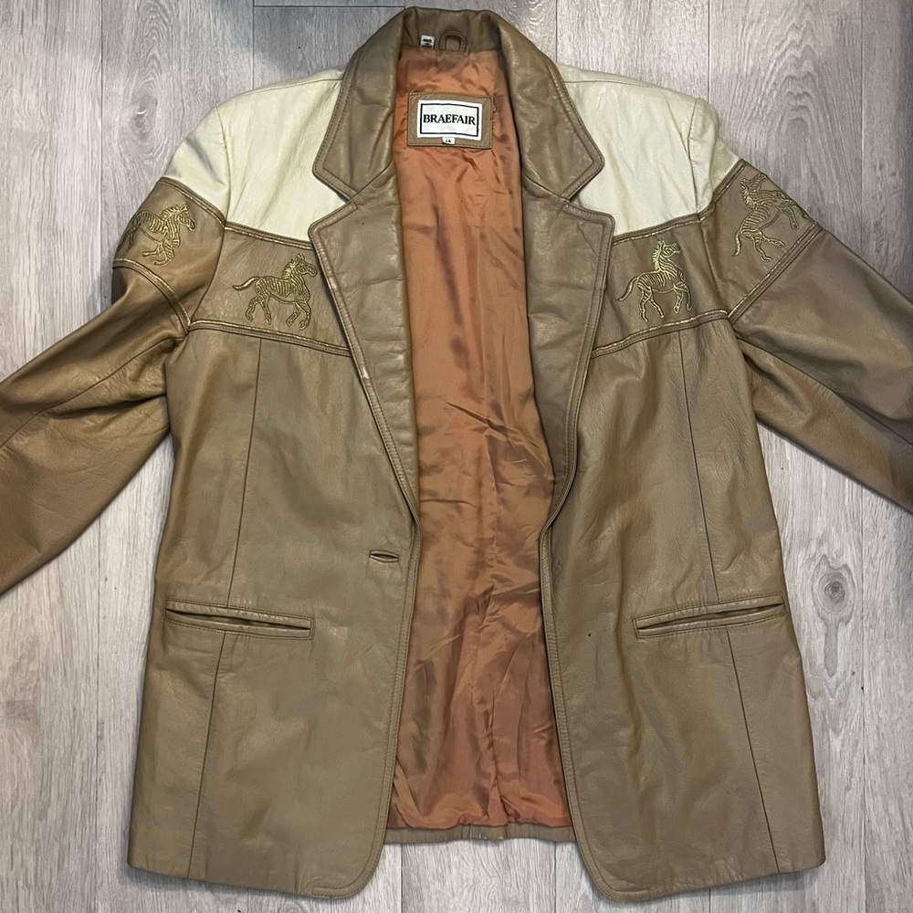 Western Leather Blazer